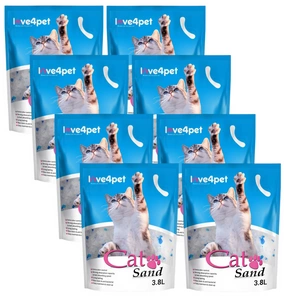 CAT SAND Silikonová podestýlka pro kočky 8x3,8l