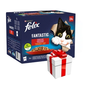 FELIX Fantastické venkovské příchutě v želé: 24x85g + překvapení pro kočku ZDARMA