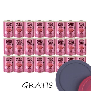 WILD FARM Pate Beef 24x400g - bezlepkové krmivo pro kočky