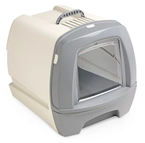 UNIQ PETS 80' uzamykatelný box na kočky šedý 50x40x42 cm