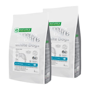 Nature's Protection Superior Care White Dogs Grain Free White Fish Všechny velikosti a životní fáze 2x4kg
