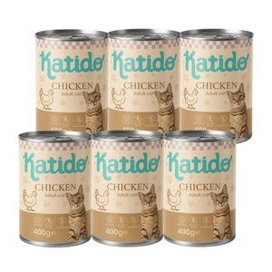 Katido Mokré krmivo pro kočky s kuřecím masem 6x400g