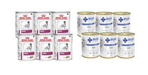 ROYAL CANIN Renal Canine 6x410g konzerva + ENZO VET Renal 6x400g