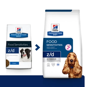 HILL'S PD Prescription Diet Canine z/d Food Sensitivities 10kg  + Lano - přetahování lanem s vázanými bavlněnými provázky 15 cm