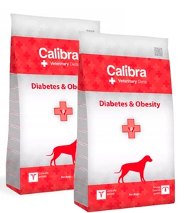 Calibra Veterinary Diets Dog Diabetes Obesity 2 x 12 kg
