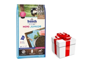 Bosch Junior Mini 15 kg + překvapení pro vašeho psa GRATIS
