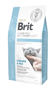 Brit gf veterinární diety pro kočky Obezita 5 kg