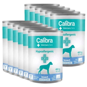 Calibra Veterinary Diets Dog Hypoallergenic Insect & Salmon 12x400 g