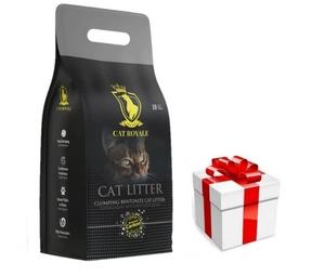 Cat Royale Activated Carbon bentonitová drť 10L + překvapení pro kočku ZDARMA