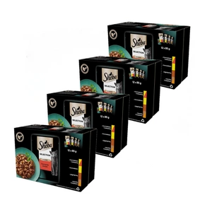 Sheba Selection in Sauce kuře hovězí jehně kachna krůta 48 x 85 g