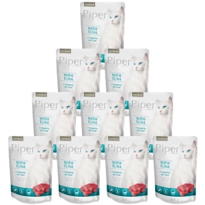DOLINA NOTECI Piper pro kočky s tuňákem 10x100g (sáček) SLEVA 2%
