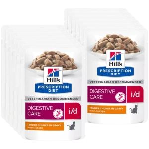 HILL'S PD Prescription Diet Feline i/d 12x85g with chicken