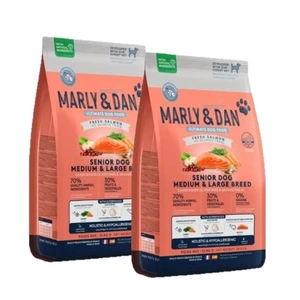 Marly & Dan Senior Dog Medium & Large Breed Fresh Salmon Holistic & Hypoallergenic 2x12kg suché krmivo