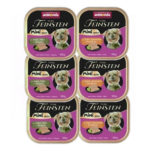 ANIMONDA Vom Feinsten mini senior MIX příchutí 6x100g