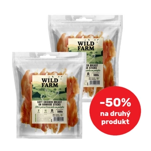 WILD FARM Kuřecí prsní řízek na špejli 2x500g pamlsek pro psy