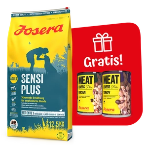 JOSERA SensiPlus 12,5kg + 2x Meat Lovers Pure 400g GRATIS!!