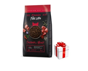 FITMIN Cat For Life Kastrát hovězí 8kg + PŘEKVAPENÍ ZDARMA !!!