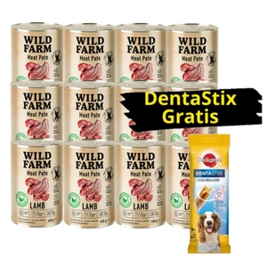 Wild Farm Pate Lamb 12x400 g bezlepkové krmivo pro psy