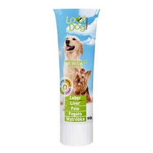 Lovi Dog Snack Creme Pate Liver - paštika pro psy v tubě, s játry a vitamíny 90g