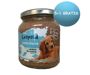 Leopold krmivo pro štěňata s drůbežím masem 6x300g