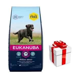 EUKANUBA Adult Large Breed Chicken 18 kg  + Překvapení pro psa