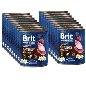 Brit Premium by Nature Krůta s játry 18x800g