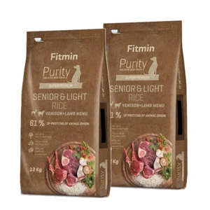 Fitmin Purity Rice Senior & Light Venison & Lamb 2x12 kg