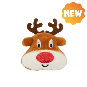 UNIQ PETS PLUSH TOY FOR CATS PURRNIP reindeer head with catnip 7x6cm