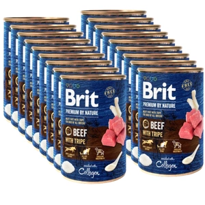 Brit Premium by Nature Hovězí maso s dršťkami 18x400g