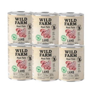 WILD FARM Pate Lamb 6x800g bezlepkové krmivo pro psy