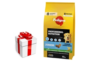 PEDIGREE® Junior Professional Nutrition 12 kg s drůbeží a zeleninou + PŘEKVAPENÍ ZDARMA !!!