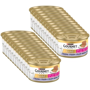 Purina Gourmet Gold Kitten pěna s telecím masem 24x85g