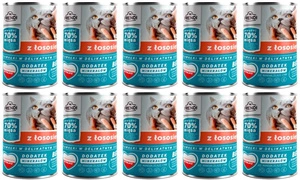 Frendi kousky v jemné omáčce s lososem 10 x 400g pro kočky