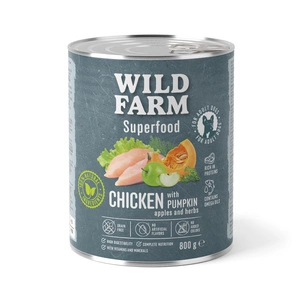 WILD FARM Superfood Chicken (kuře s dýní, jablkem a bylinkami) 800g krmivo pro psy bez obilovin