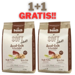 BOSCH Měkká kachna s bramborovou příchutí 2,5 kg 1+1 GRATIS!!