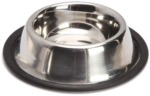 Kovová miska s protiskluzovou gumou, 0,9l