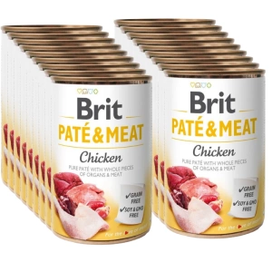 BRIT PATE &amp; MEAT CHICKEN 24x400g