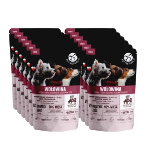 PetRepublic jemně nakrájené kousky v jemné omáčce - hovězí 12x100g pro psa