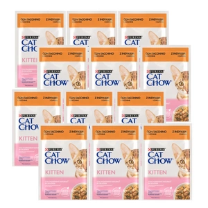 CAT CHOW Krmivo pro koťata s krůtím masem a cuketou v želé 12x85g