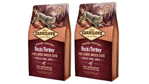 CARNILOVE Cat Duck &amp; Turkey pro velká plemena 2x6kg