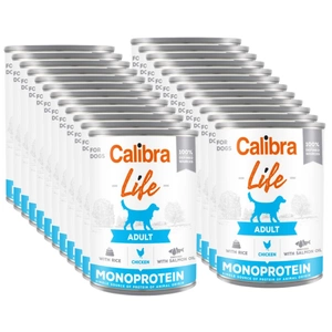 CALIBRA Dog Life Adult Kuře s rýží 24x400g