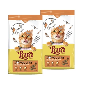 VERSELE-LAGA Lara Adult Turkey & Chicken 2x7kg - Krmivo pro dospělé kočky s krůtím a kuřecím masem