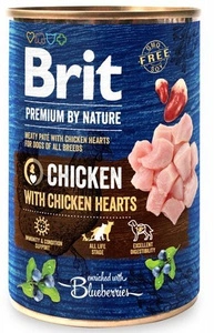 Brit Premium by Nature Kuře s kuřecími srdíčky 800 g