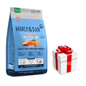 Marly & Dan Adult Dog Medium Breed Fresh Salmon Holistic & Hypoallergenic 12 kg suché krmivo + překvapení pro psa ZDARMA