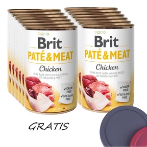 BRIT PATE & MEAT CHICKEN 12x400g