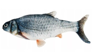 Hračka pro kočky plyšová ryba s catnipem 21cm