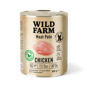 WILD FARM Pate Chicken 800g bezlepkové krmivo pro psy