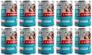 Frendi kousky v jemné omáčce s hovězím masem  10 x 400g pro kočky