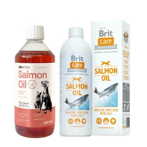Brit Care lososový olej pes 500ml + LAB V Lososový olej 500ml