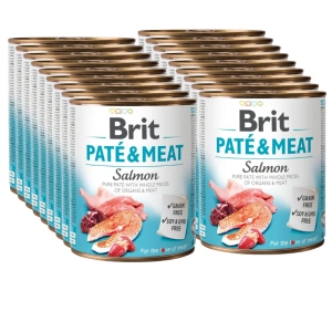 BRIT PATE & MEAT SALMON 24x800g